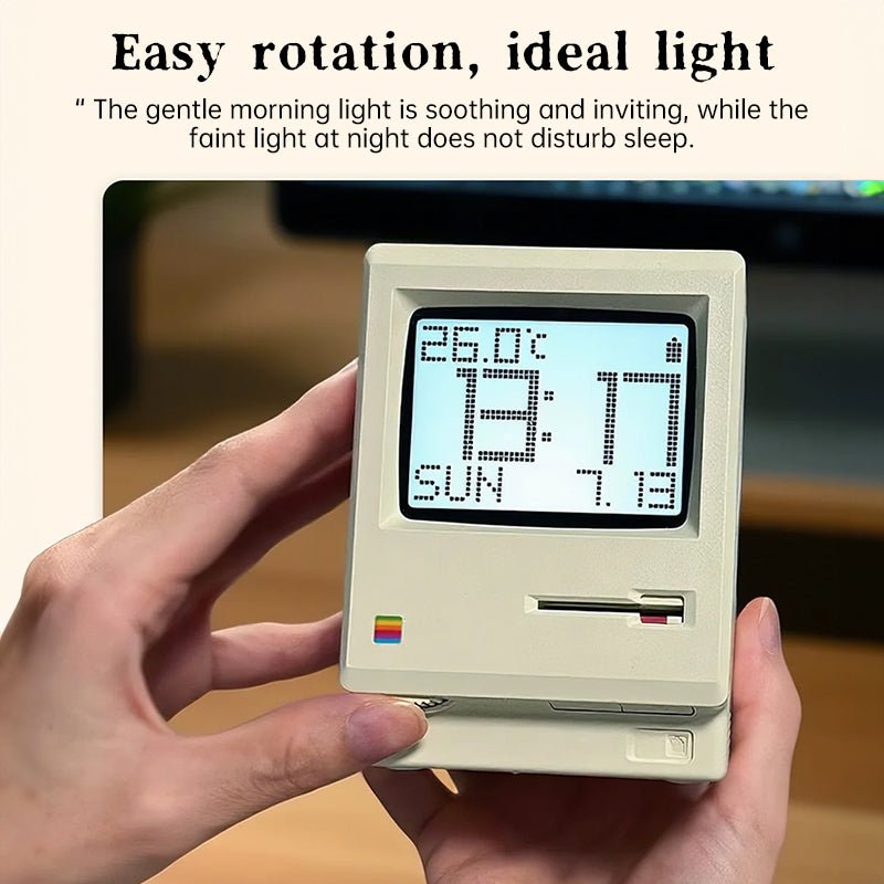 Maclock Retro 60-Hour Standby Alarm Clock, Student Desk Clock with LED Display, Creative Desktop Decor - RonicaSerenityRonicaSerenity